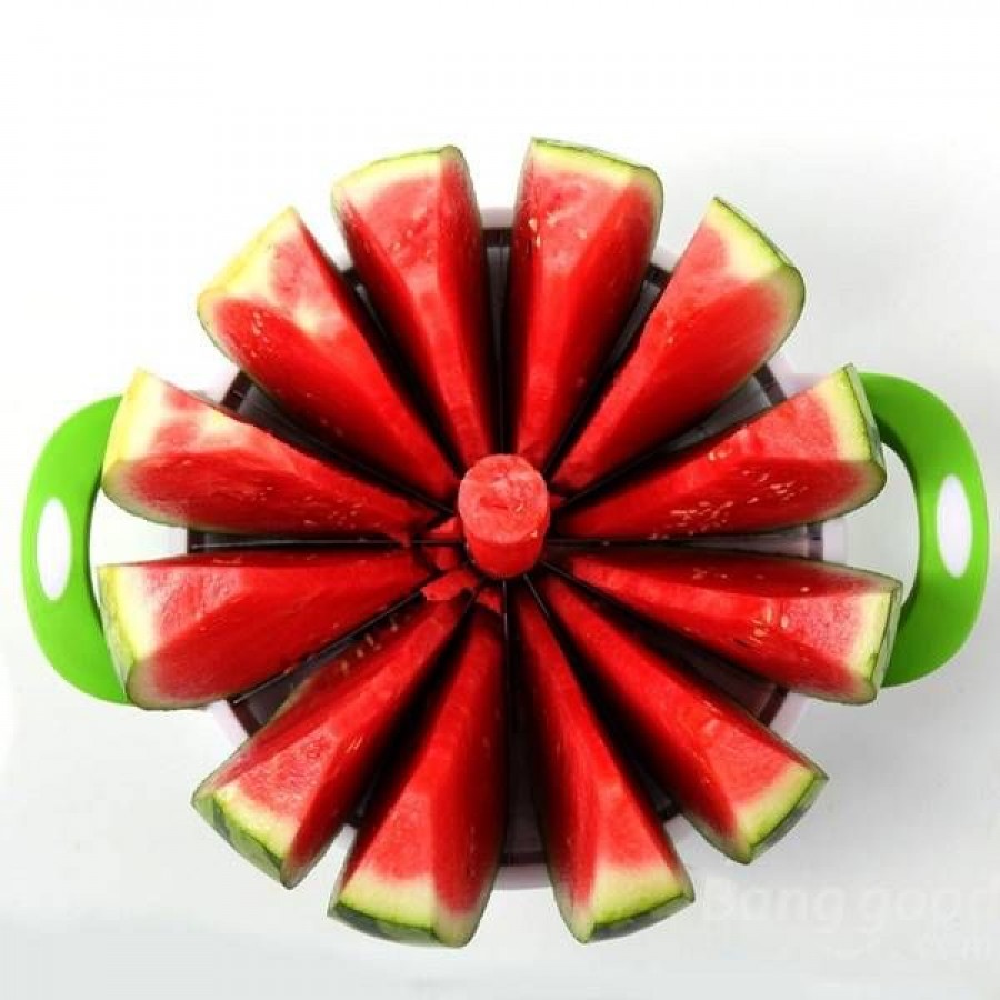 Watermelon Cutter Cantaloupe Melon Slicer Stainless Steel