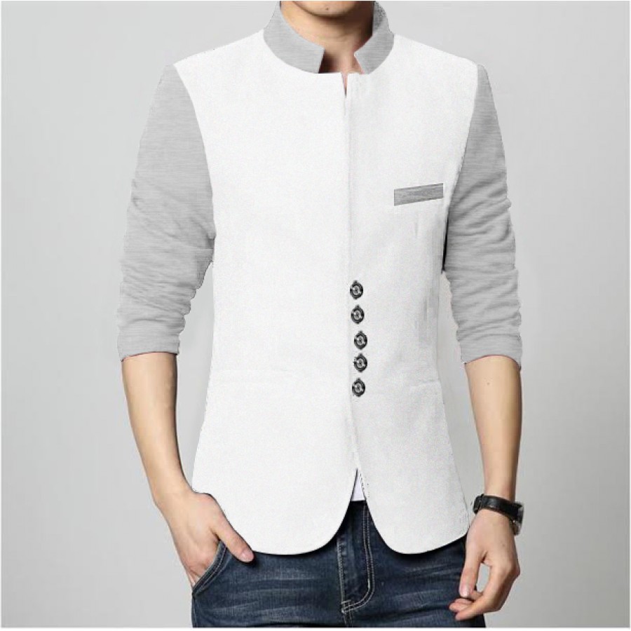 Mens Stylish Button Coat Style Fleece Jacket - Winter Sale