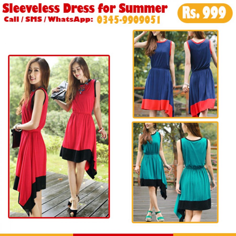 Sleevesless Summer Dress for Women