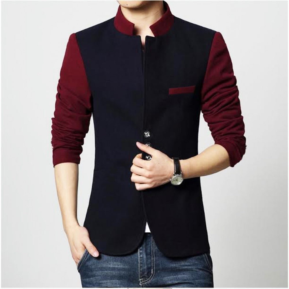 Men's Clothing : Mens Stylish Button Coat Style Fleece Jacket