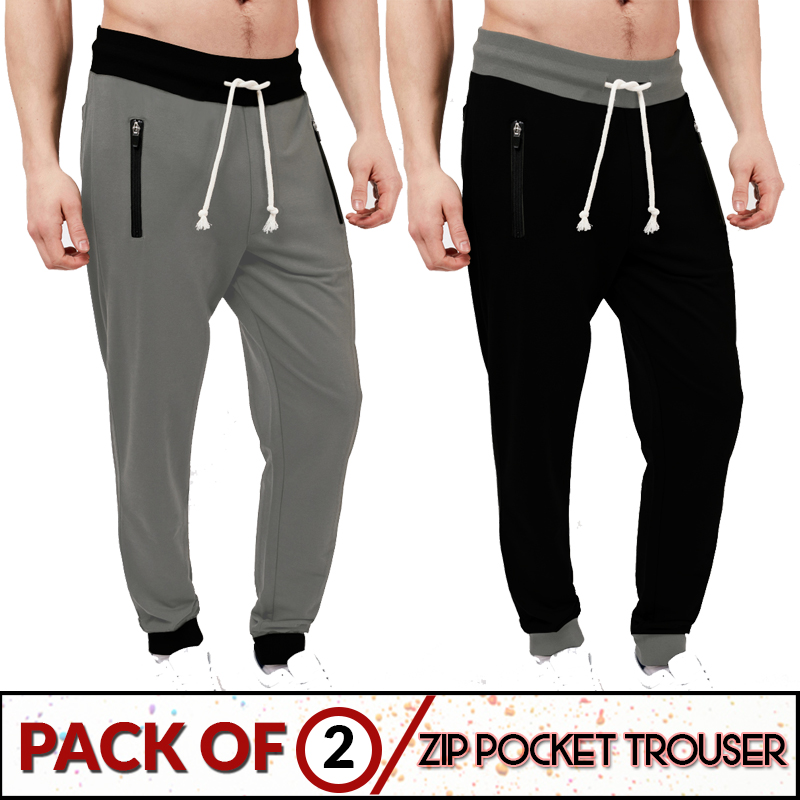 Clothing : Pack of 2 ( Zip Pocket Trouser)