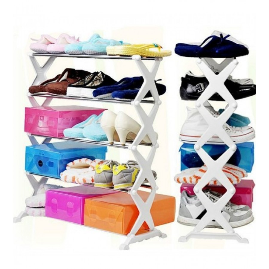 Portable 5 Tier Shoe Rack Shelf