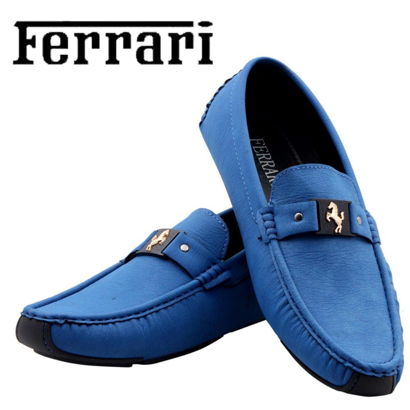 Men's Footwear : Ferrari Men Blue Shoes F8