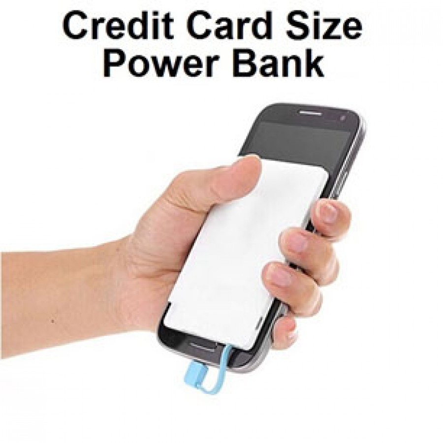 Card size power bank iphone and android