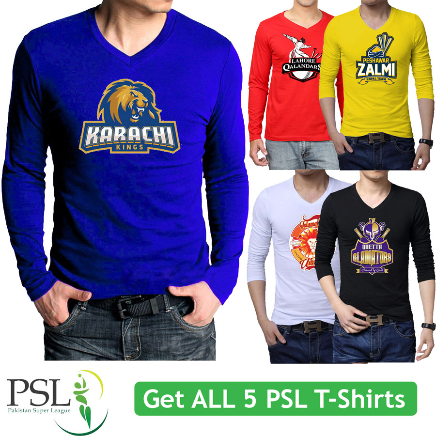 Get all 5 PSL T-Shirts