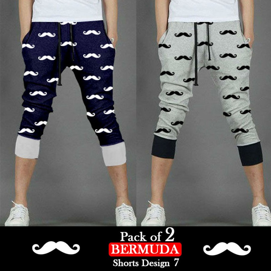 Pack of 2 Bermuda Shorts Design 7