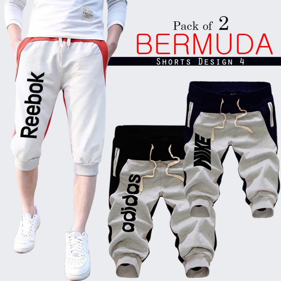 Pack of 2 Bermuda Shorts Design 4