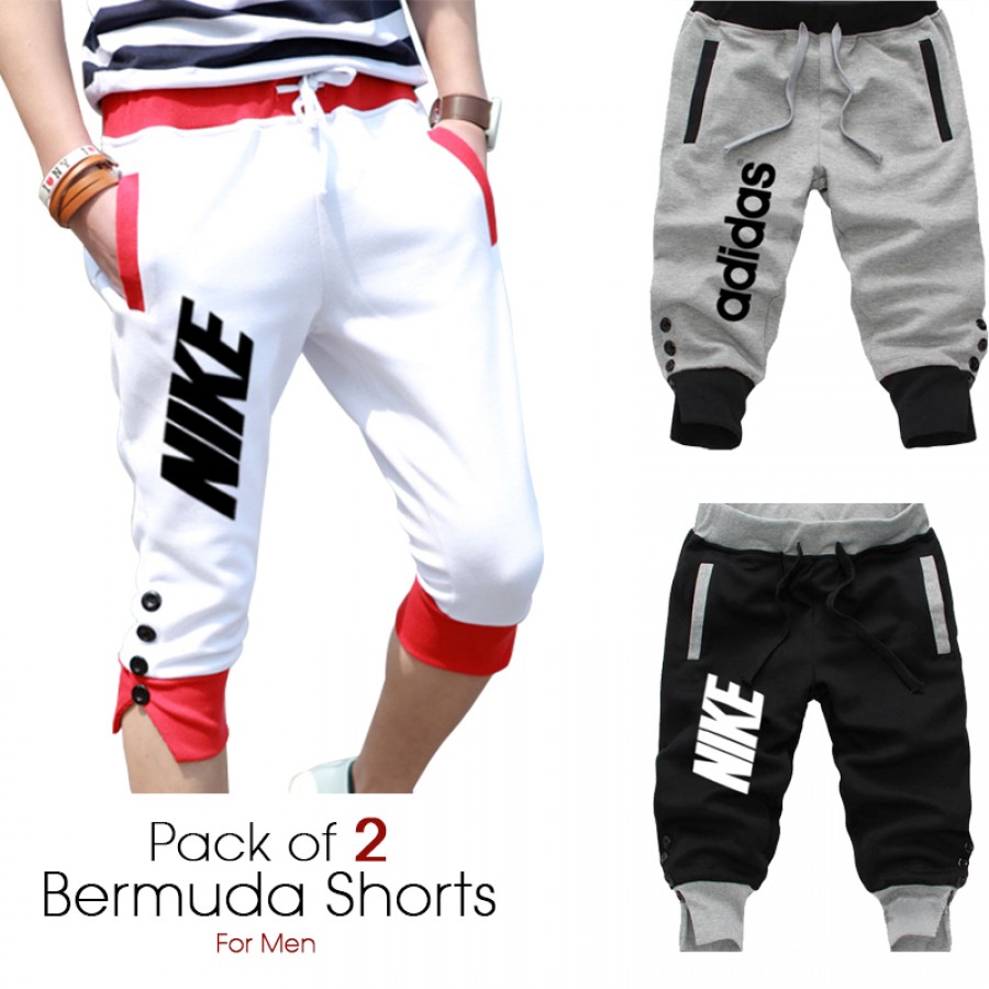 Pack of 2 Bermuda Shorts for Men
