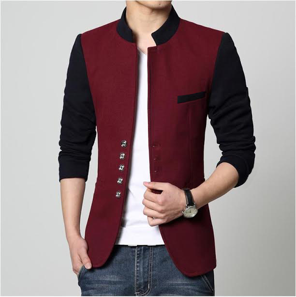 Men's Clothing : Mens Stylish Button Coat Style Fleece Jacket