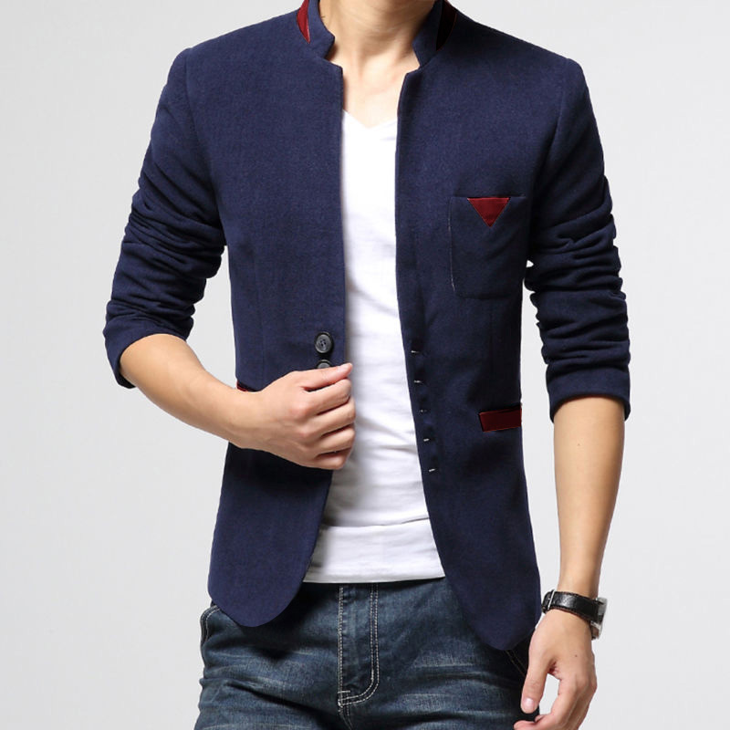 Men's Clothing : Mens Stylish Button Fleece Jacket Design 2